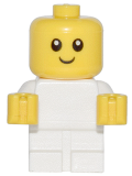 LEGO cty0668 Baby - White Body with Yellow Hands