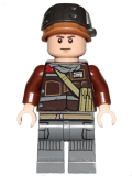 LEGO sw805 Rebel Trooper, Light Flesh Head, Helmet with Pearl Dark Gray Band (Private Calfor) (75164)
